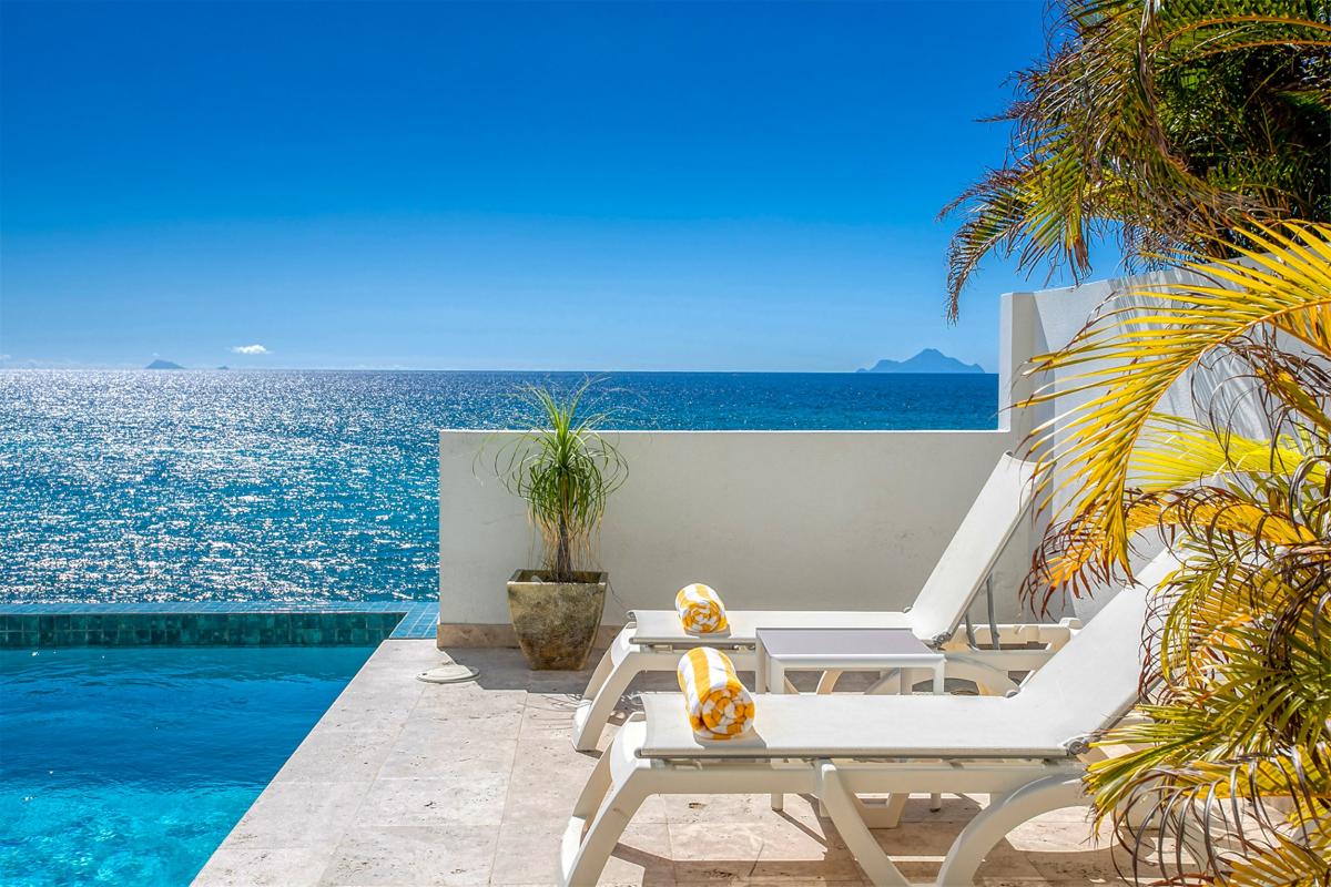 Luxury Villa rental St Martin - Swimming pool and sea view